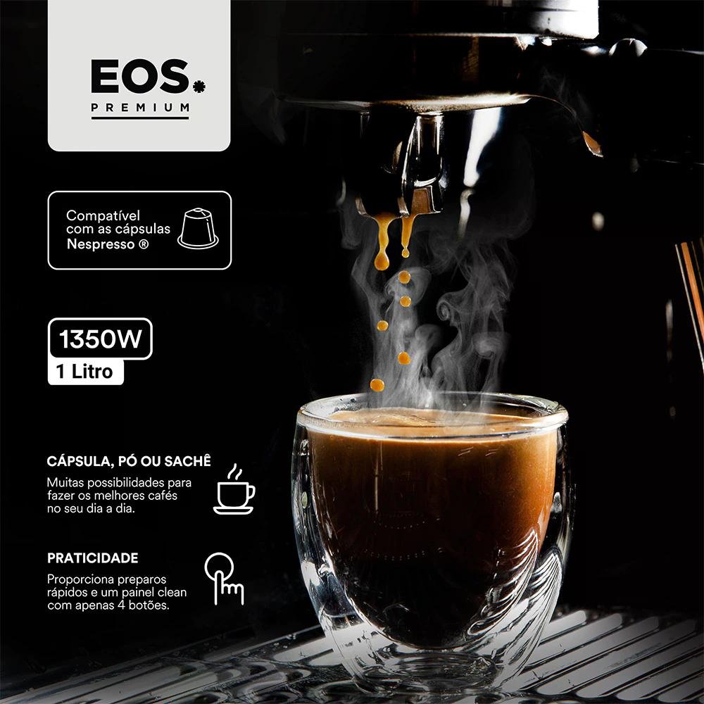 Cafeteira Expresso 3 em 1 EOS ECF01EC Inox 220V - 6