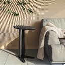 Ver imagem 1 de Mesa de Canto Tb604 60cm 100% Mdf Preto Fosco Dalla Costa