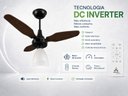 Ver imagem 2 de Ventilador Teto Venti-Delta Eco Ventus Inverter 55W Controle Remoto Bivolt Preto Imbuia