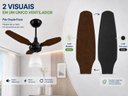 Ver imagem 6 de Ventilador Teto Venti-Delta Eco Ventus Inverter 55W Controle Remoto Bivolt Preto Imbuia