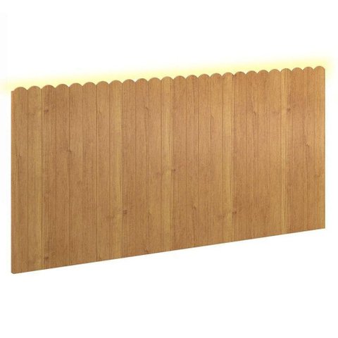 Painel Decorativo Farm 225x109x37 cm Freijó com LED - Matic
