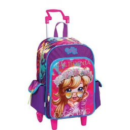 Mochila de Carrinho POLLY 16Y GD 3BOLSOS Roxa - 2 Mochila de Carrinho POLLY 16Y GD 3BOLSOS Roxa - 2