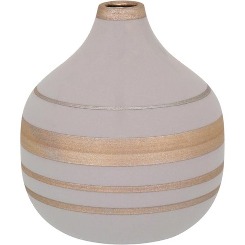 Frith Vaso 18x16x16cm Cerâmica Cinza