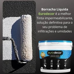 Borracha Líquida - Cinza Crômio 12kg e Impermeabilizante contra Mofos e Infiltrações - 2