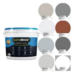 Borracha Líquida - Cinza Crômio 12kg e Impermeabilizante contra Mofos e Infiltrações - 4