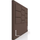 Ver imagem 2 de Cabeceira Cama Box King 195cm Estofada Nora P05 Veludo Marrom - Lyam Decor