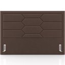 Ver imagem 5 de Cabeceira Cama Box King 195cm Estofada Nora P05 Veludo Marrom - Lyam Decor