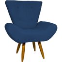 Ver imagem 2 de Kit 2 Poltronas Decorativas Para Sala Recepção Escritório Consultório + Puff Emilia Suede