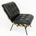 Ver imagem 4 de Poltrona Costela Corino Preto Aya Poltronas