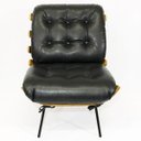 Ver imagem 2 de Poltrona Costela Corino Preto Aya Poltronas