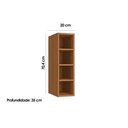 Ver imagem 2 de Módulos de Cozinha Ciela Nicho Aéreo Garrafeiro Ciela R641 20x83cm Canela