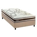 Ver imagem 1 de Cama Box Solteiro: Colchão Espuma D45 Paropas Resiste Hotel Douface + Base Crc Suede Clean (78x188)