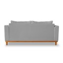 Ver imagem 5 de Sofá Viena 3 Lugares Com Almofadas Decorativa Linho Cinza - Madeira Prima Deccor