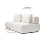 Sofá Encosto Solto Neve Bouclé 1,80 Metros Duo Nest - 9