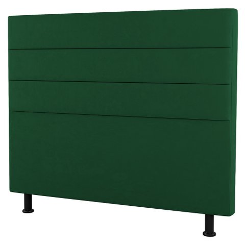 Cabeceira Cama Box Casal Malik 140cm Suede Verde - Desk Design