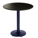 Ver imagem 1 de Mesa Zeta 77,50 cm (Altura) com Tampo em MDP Redonda 70 cm Preto