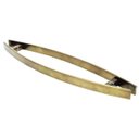 Ver imagem 3 de Puxador Portas Duplo Aço Inox Antique Ouro Velho Lugui 80 cm para portas: pivotantes/madeira/vidro