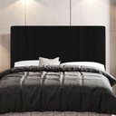Ver imagem 6 de Kit Cabeceira E Baú Cama Box Casal Grace 140cm Suede Preto
