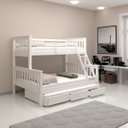 Ver imagem 4 de Treliche com Gavetas Cama Casal Solteiro de Madeira Flex Exclusivo Totalità