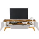 Ver imagem 7 de Rack para Sala de Estar Tv 70 Pol 180cm Morello B02 Off White Naturalle - Lyam Decor