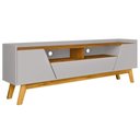 Ver imagem 1 de Rack para Sala de Estar Tv 70 Pol 180cm Morello B02 Off White Naturalle - Lyam Decor