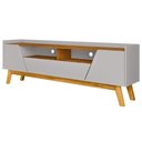 Ver imagem 6 de Rack para Sala de Estar Tv 70 Pol 180cm Morello B02 Off White Naturalle - Lyam Decor