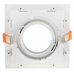 Kit 3 Spot Quadrado Embutir Gesso Recuado Branco Direcionavel Corredor Zan09 - 3 Kit 3 Spot Quadrado Embutir Gesso Recuado Branco Direcionavel Corredor Zan09 - 3