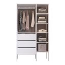 Ver imagem 3 de Kit 3 Módulos para Closet 3 Gavetas Db001 Branco Pp Milani Store