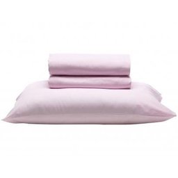 Jogo de Lençol Solteiro Santista Prata 150 fios - Rosa - 1