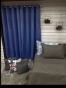 Ver imagem 2 de Cortina Rustica Gabi Azul Lavanda 2,80 M X 1,80 M - Sala/quarto