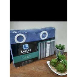Cortina Rustica Gabi Azul Lavanda 2,80 m x 1,80 m - Sala/Quarto - 1