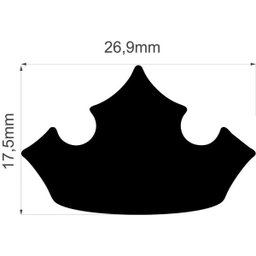Furador Decorado para Papel Gigante Coroa Princesas Premiu - 2