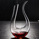 Ver imagem 2 de Decanter Vinho 1,5l Vidro Moderno Lapidado Super Luxo 34x21
