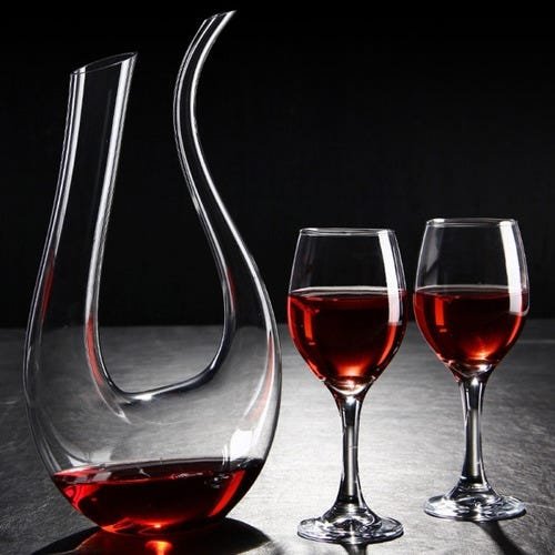 Decanter Vinho 1,5l Vidro Moderno Lapidado Super Luxo 34x21 - 3