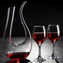 Ver imagem 3 de Decanter Vinho 1,5l Vidro Moderno Lapidado Super Luxo 34x21