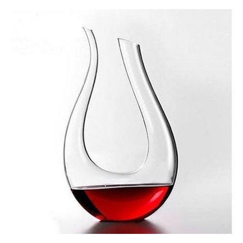 Decanter Vinho 1,5l Vidro Moderno Lapidado Super Luxo 34x21