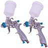 Kit c/ 2 Pistolas de Pintura e Cola Gravidade HVLP 0.8 MM 125 ML PRO-535 LDR2 - 1
