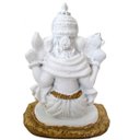 Ver imagem 2 de ESTATUA GANESHA SENTADO 11CM BRANCO - UN