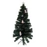 Arvore de Natal Fibra Ótica Natalino 1 Metro 20cm Decoração Estrela Led Colorido 125 Galhos - 1