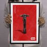 Quadro Poster Sabre de luz Kylo Ren - Star Wars - Versão 1 - A3 (29,7 cm x 42,0 cm) - 1