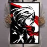 Quadro - Shingeki no Kyojin - Mikasa Ackerman - Versão 1 - A3 (29,7 cm x 42,0 cm) - 1