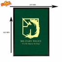 Ver imagem 2 de Quadro Brasões Attack On Titan - Brasão verde: Policia Militar - A3 (29,7 cm x 42,0 cm)