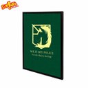 Ver imagem 3 de Quadro Brasões Attack On Titan - Brasão verde: Policia Militar - A3 (29,7 cm x 42,0 cm)