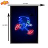 Quadro Poster Sonic - Sonic efeito neon - A3 (29,7 cm x 42,0 cm) - 3