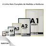 Kit 05 Moldura A5 15x21cm com Fundo para Quadros Diplomas Certificados Fotos Cor:preto - 5