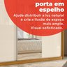 Guarda Roupa Casal com Espelho 3 Portas de Correr e 4 Gavetas 100% MDF London Cinamon/OffWhite  - 8