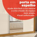 Ver mais imagens de Guarda Roupa Casal com Espelho 3 Portas de Correr e 4 Gavetas 100% MDF London Cinamon/OffWhite