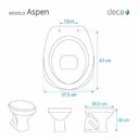 Ver imagem 2 de Bacia Sanitária Convencional Aspen Ébano95 Preto