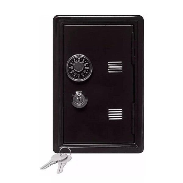 Mini cofre de segredo e chaves de metal retro camuflado para dinheiro joias segurança mecanico - 5