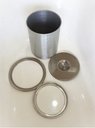 Ver imagem 2 de Lixeira Pia Cozinha Embutir no Granito em Inox 5lts 20x23 Cm - Cromo